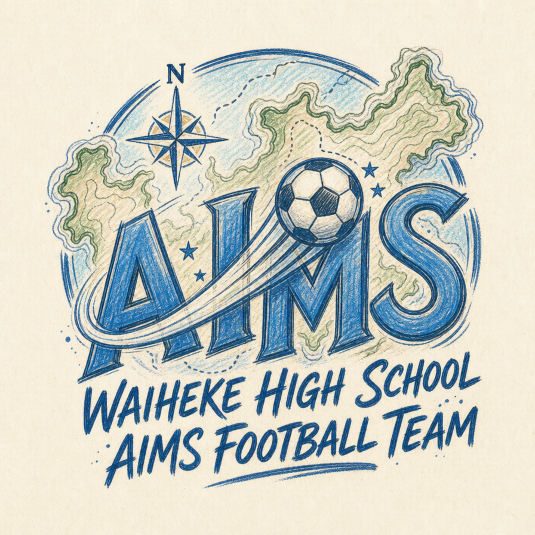 Waiheke High School AIMS Football Team crest