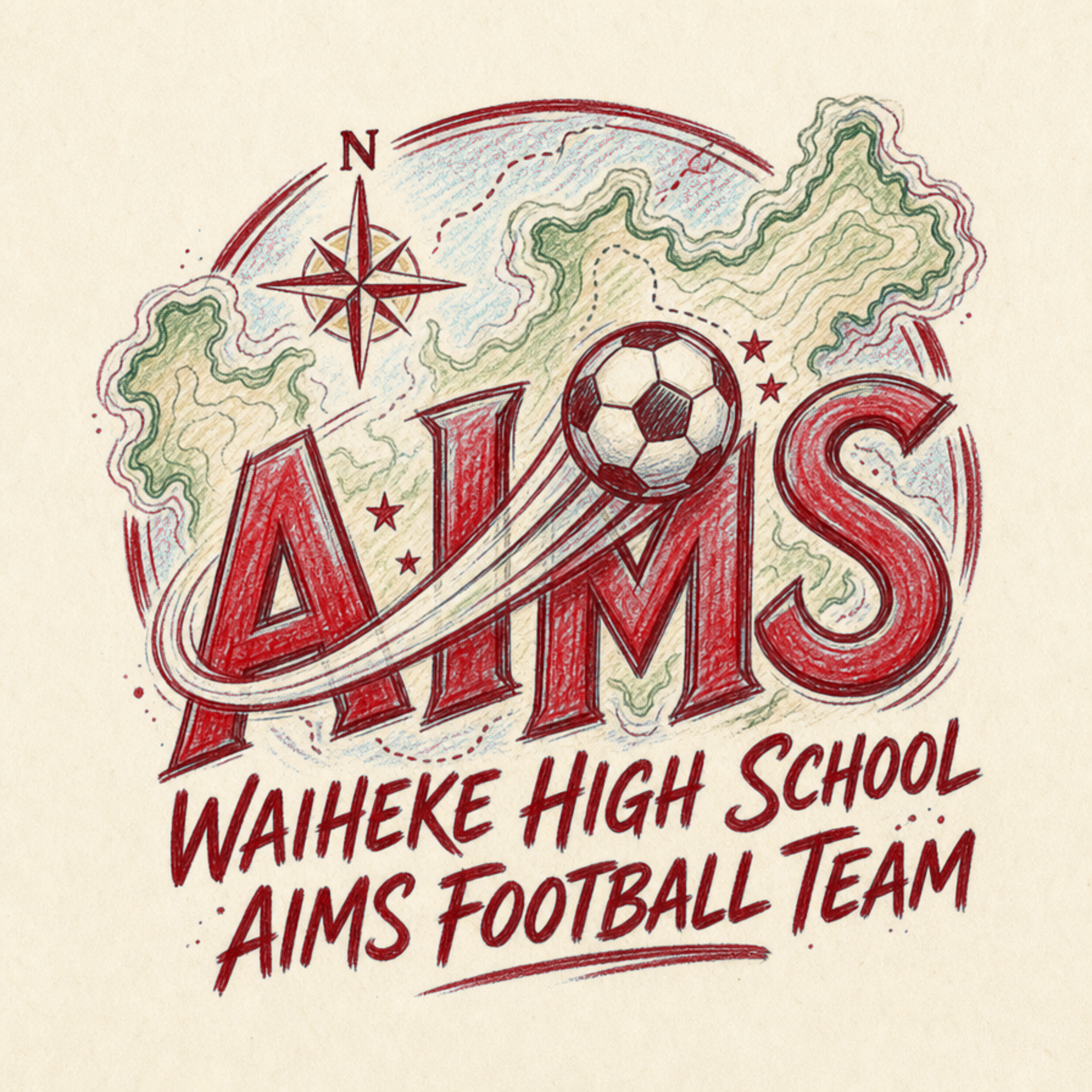 Waiheke High School AIMS Football Team crest